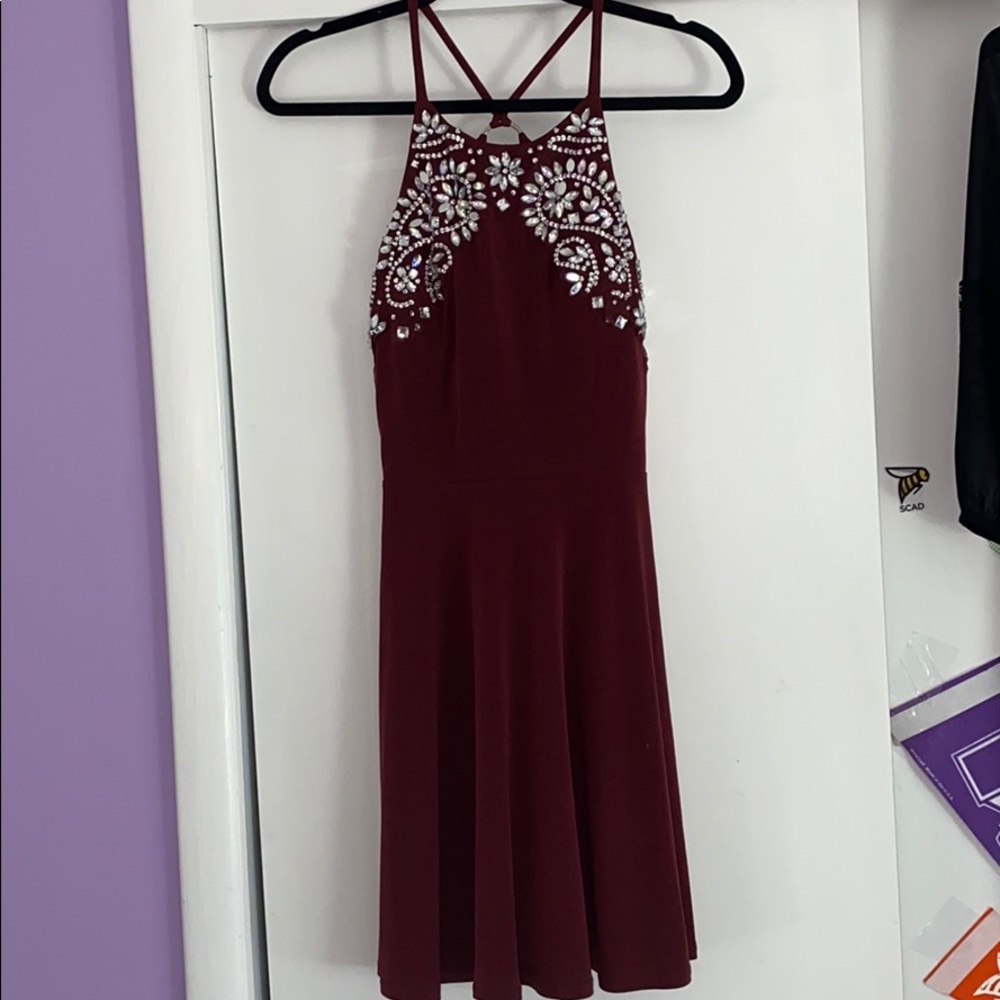 Bejeweled Skater Dress